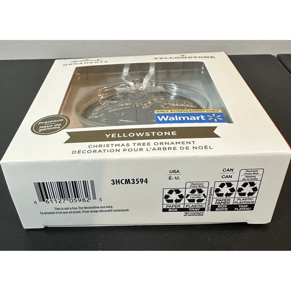 Hallmark Yellowstone‎ Dutton Ranch Belt Buckle Christmas Ornament 3HCM3594 New
